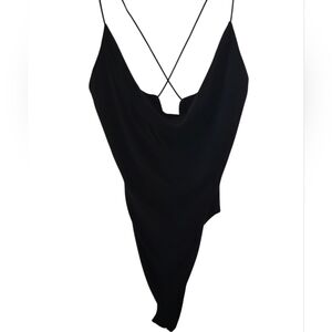 Forever 21 Black Crisscross Bodysuit